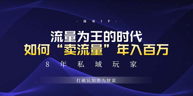 （13433期）未来如何通过“卖流量”百万，跨越一切周期蓝海项目_免费分享网络创业,副业,信息差项目的老牌资源整合平台！金铲子项目