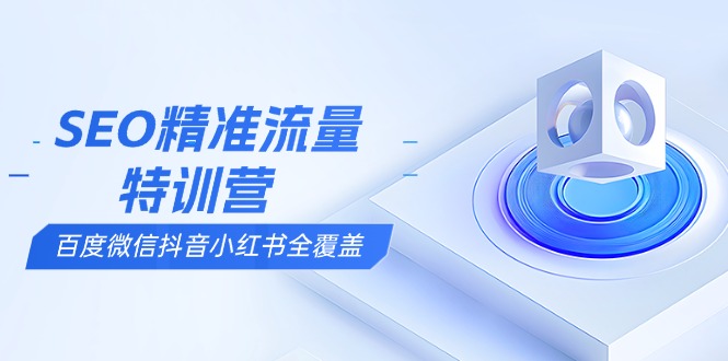 （13851期）SEO精准流量特训营，百度微信抖音小红书全覆盖，带你搞懂搜索优化核心技巧_免费分享网络创业,副业,信息差项目的老牌资源整合平台！金铲子项目