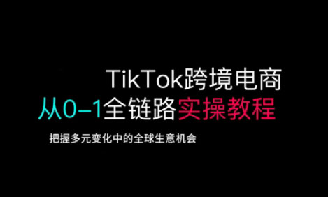 TikTok跨境电商从0-1全链路全方位实操教程，把握多元变化中的全球生意机会_免费分享网络创业,副业,信息差项目的老牌资源整合平台！金铲子项目