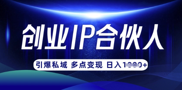 云帆·创业ip合伙人打造3.0，从0到1教你做网创，实现过W_免费分享网络创业,副业,信息差项目的老牌资源整合平台！金铲子项目