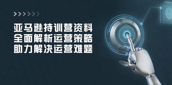 （14033期）亚马逊持训营资料，全面解析运营策略，助力解决运营难题_免费分享网络创业,副业,信息差项目的老牌资源整合平台！金铲子项目