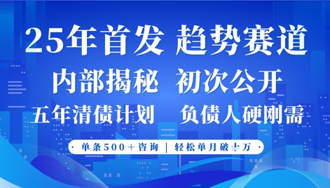 2025年首次公开，真正的事业型赛道，客咨不断，单月破W_免费分享网络创业,副业,信息差项目的老牌资源整合平台！金铲子项目