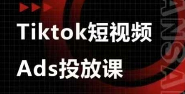 Ads视频投放课，tiktok短视频广告投放课_免费分享网络创业,副业,信息差项目的老牌资源整合平台！金铲子项目