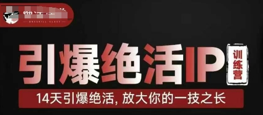 引爆绝活IP训练营，14天引爆绝活，放大你的一技之长_免费分享网络创业,副业,信息差项目的老牌资源整合平台！金铲子项目