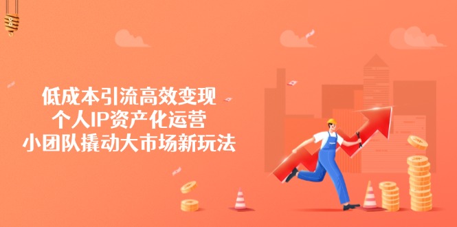 （14555期）引流高效，个人IP资产化运营，小团队撬动大市场新玩法_免费分享网络创业,副业,信息差项目的老牌资源整合平台！金铲子项目
