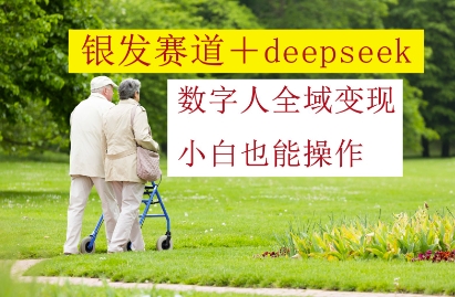 银发赛道deepseek数字人全域，小白也能操作_免费分享网络创业,副业,信息差项目的老牌资源整合平台！金铲子项目