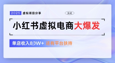 小红书虚拟电商项目，平台大力免费流量扶持，低门槛1拖3玩法_免费分享网络创业,副业,信息差项目的老牌资源整合平台！金铲子项目