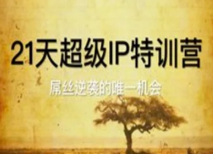 21天超级IP特训营，屌丝逆袭的唯一机会_免费分享网络创业,副业,信息差项目的老牌资源整合平台！金铲子项目