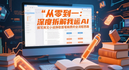 从零到一：深度拆解我运用AI撰写爽文小说挣取首笔稿费的全流程思路_免费分享网络创业,副业,信息差项目的老牌资源整合平台！金铲子项目