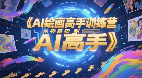 AI绘画高手训练营，从零基础到AI高手_免费分享网络创业,副业,信息差项目的老牌资源整合平台！金铲子项目