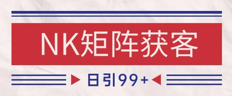 小红书某音NK赛道引流获客自热矩阵日引_免费分享网络创业,副业,信息差项目的老牌资源整合平台！金铲子项目