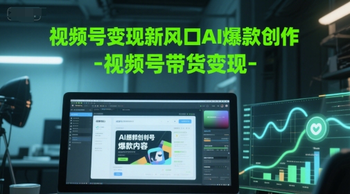 视频号新风口AI爆款创作-视频号带货_免费分享网络创业,副业,信息差项目的老牌资源整合平台！金铲子项目