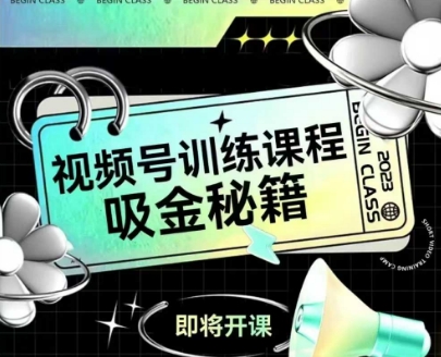 如何做好视频号，视频号训练课程，吸金秘籍_免费分享网络创业,副业,信息差项目的老牌资源整合平台！金铲子项目