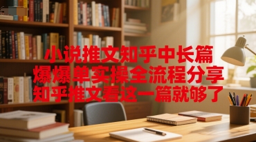 小说推文知乎中长篇爆单实操全流程分享，知乎推文看这一篇就够了_免费分享网络创业,副业,信息差项目的老牌资源整合平台！金铲子项目