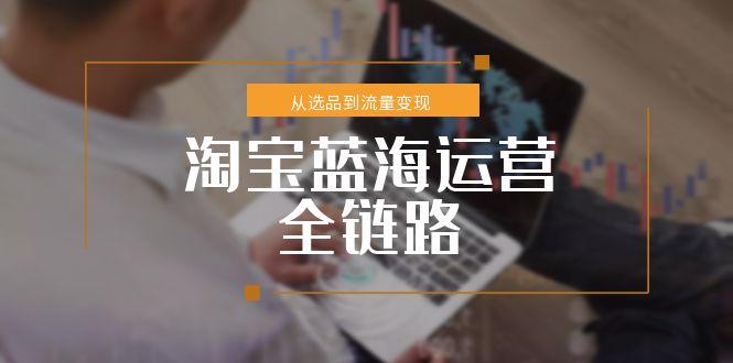 （15160期）淘宝蓝海运营全链路，从选品到流量，小类目突围完整方案_免费分享网络创业,副业,信息差项目的老牌资源整合平台！金铲子项目