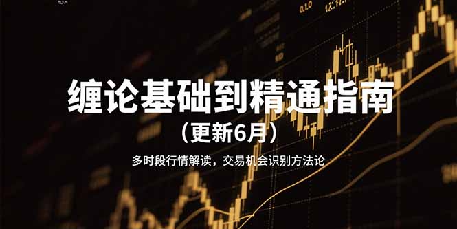 （15184期）缠论基础到精通指南（更新6月）多时段行情解读，交易机会识别方法论_免费分享网络创业,副业,信息差项目的老牌资源整合平台！金铲子项目