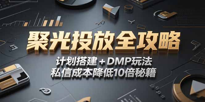 （15254期）2025小红书聚光投放全攻略，计划搭建DMP玩法，私信成本降低10倍秘籍_免费分享网络创业,副业,信息差项目的老牌资源整合平台！金铲子项目