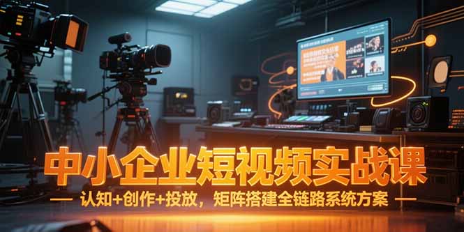 （15249期）中小企业短视频实战课，认知创作投放，矩阵搭建全链路系统方案_免费分享网络创业,副业,信息差项目的老牌资源整合平台！金铲子项目