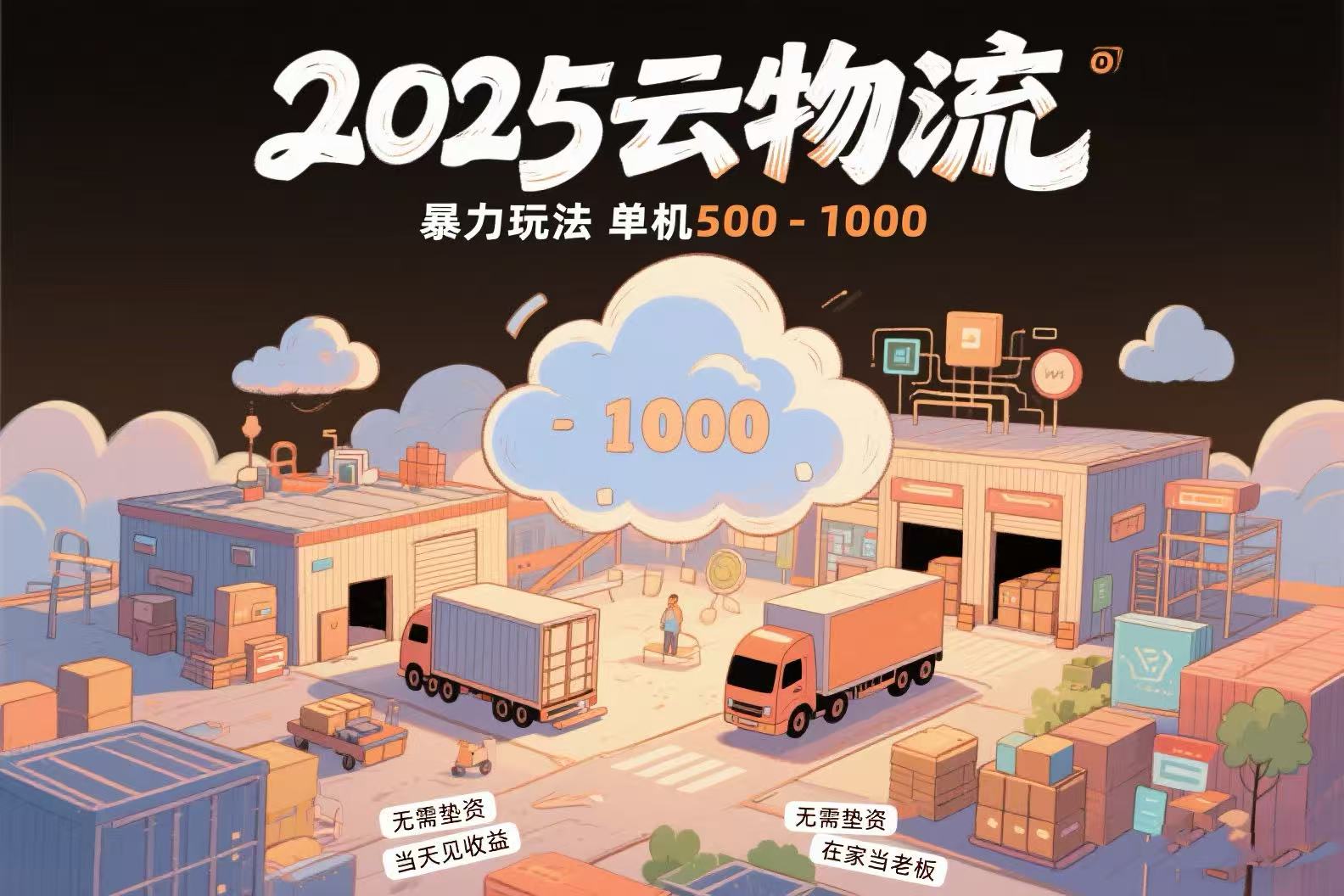 （15353期）云物流赚差价，项目纯~1000，无需垫资，到账。不需要有车，…_免费分享网络创业,副业,信息差项目的老牌资源整合平台！金铲子项目