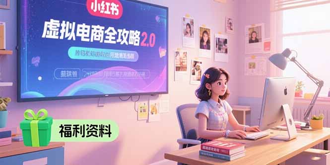 （15387期）虚拟电商全攻略2.0，开店选品实操流程，账号定位、货源发布、笔记发布技巧_免费分享网络创业,副业,信息差项目的老牌资源整合平台！金铲子项目