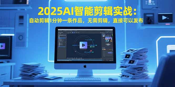 （15504期）2025AI智能剪辑实战：自动剪辑1分钟一条作品，无需剪辑，直接可以发布_免费分享网络创业,副业,信息差项目的老牌资源整合平台！金铲子项目