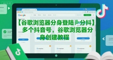 谷歌浏览器分身登陆多个抖音号，谷歌浏览器分身创建教程_免费分享网络创业,副业,信息差项目的老牌资源整合平台！金铲子项目