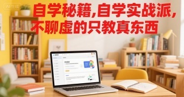 自学秘籍，自学实战派，不聊虚的只教真东西_免费分享网络创业,副业,信息差项目的老牌资源整合平台！金铲子项目