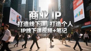 商业IP打造线下课，打造个人IP线下课视频笔记_免费分享网络创业,副业,信息差项目的老牌资源整合平台！金铲子项目