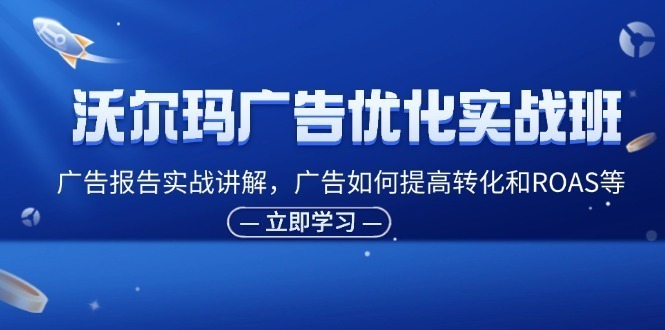 （11847期）沃尔玛广告优化实战班，广告报告实战讲解，广告如何提高转化和ROAS等_免费分享网络创业,副业,信息差项目的老牌资源整合平台！金铲子项目