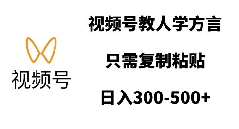 视频号教人学方言，只需复制粘贴，_免费分享网络创业,副业,信息差项目的老牌资源整合平台！金铲子项目