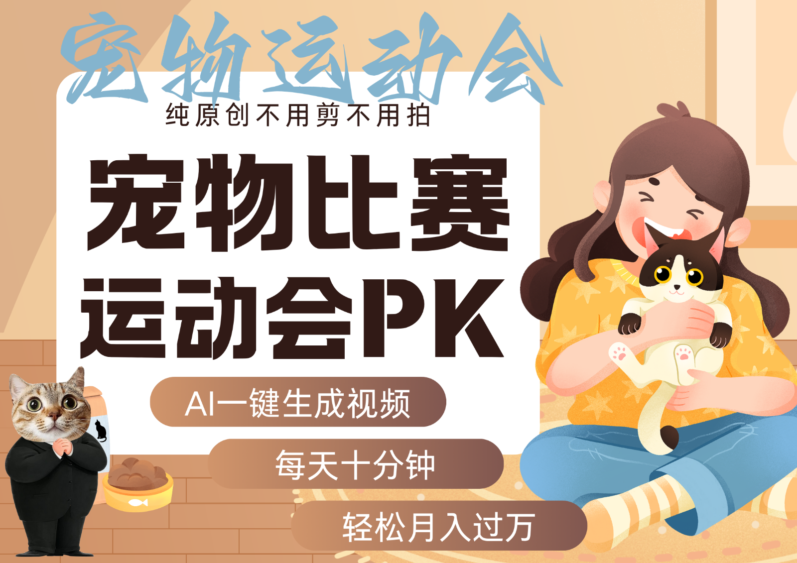 AI萌宠运动员跳水射击篮球足球比赛每天十分钟附详细提示词文案库代替做…_免费分享网络创业,副业,信息差项目的老牌资源整合平台！金铲子项目
