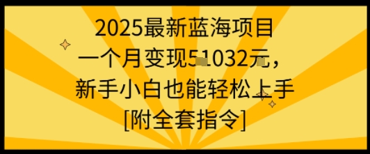 2025最新蓝海项目一个月新手小白也能上手【附全套指令】_免费分享网络创业,副业,信息差项目的老牌资源整合平台！金铲子项目