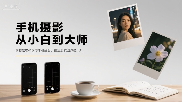 手机摄影从小白到大师，零基础带你学习手机摄影，拍出朋友圈点赞大片_免费分享网络创业,副业,信息差项目的老牌资源整合平台！金铲子项目