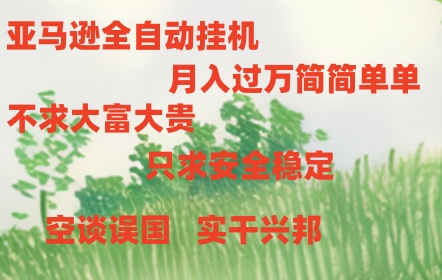 亚马逊全自动浏览挂机稳定且前景广阔_免费分享网络创业,副业,信息差项目的老牌资源整合平台！金铲子项目