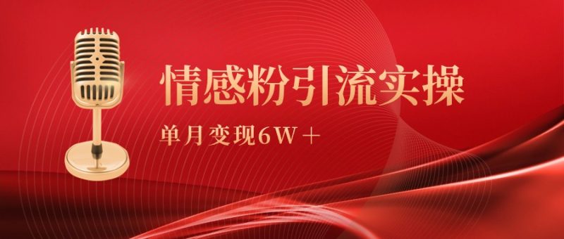 （9473期）单月，情感粉引流实操课_免费分享网络创业,副业,信息差项目的老牌资源整合平台！金铲子项目