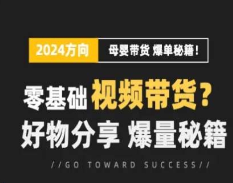 短视频母婴赛道实操流量训练营，零基础视频带货，好物分享，爆量秘籍_免费分享网络创业,副业,信息差项目的老牌资源整合平台！金铲子项目