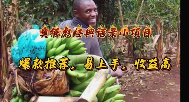 （11030期）奥德彪经典语录小项目，爆款推荐，易上手，高_免费分享网络创业,副业,信息差项目的老牌资源整合平台！金铲子项目