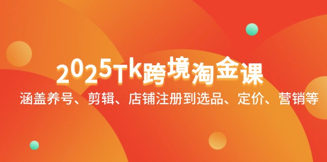 （14638期）2025Tk跨境淘金课：涵盖养号、剪辑、店铺注册到选品、定价、营销等_免费分享网络创业,副业,信息差项目的老牌资源整合平台！金铲子项目